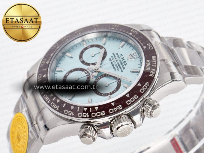 Daytona 126506 VSF 40mm SS 1:1 Best Edition Ice Blue Stick Dial on SS Bracelet SA4131 Super Clone - Görsel 6