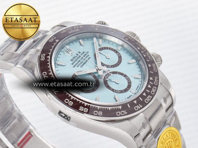 Daytona 126506 VSF 40mm SS 1:1 Best Edition Ice Blue Stick Dial on SS Bracelet SA4131 Super Clone - Görsel 7