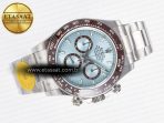 Daytona 126506 VSF 40mm SS 1:1 Best Edition Ice Blue Stick Dial on SS Bracelet SA4131 Super Clone - Görsel 8