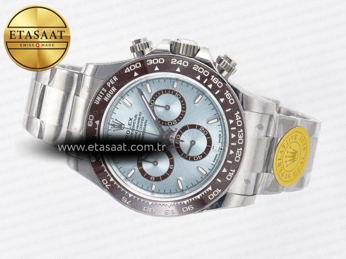 Daytona 126506 VSF 40mm SS 1:1 Best Edition Ice Blue Stick Dial on SS Bracelet SA4131 Super Clone - Görsel 9
