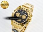 Daytona 126508 Clean 1:1 Best Edition Black/YG Dial on YG Bracelet SH4131