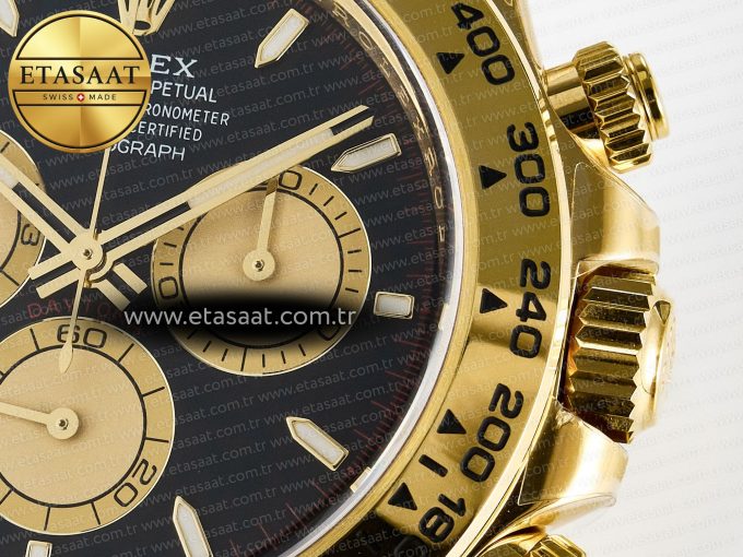 Daytona 126508 Clean 1:1 Best Edition Black/YG Dial on YG Bracelet SH4131 - Görsel 11