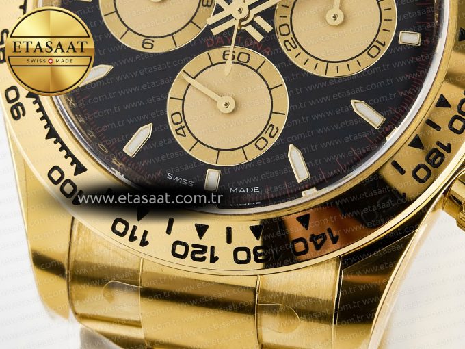 Daytona 126508 Clean 1:1 Best Edition Black/YG Dial on YG Bracelet SH4131 - Görsel 12