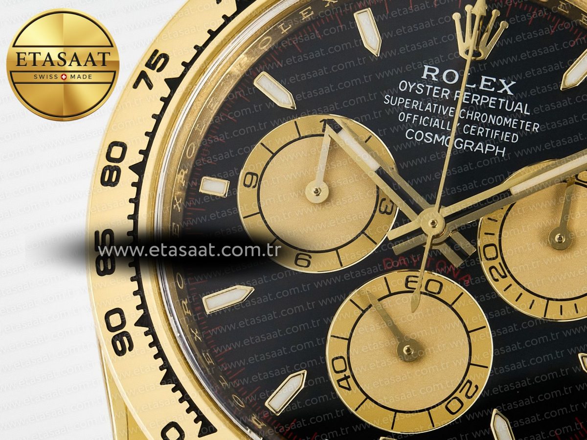 Daytona 126508 Clean 1:1 Best Edition Black/YG Dial on YG Bracelet SH4131 - Görsel 13