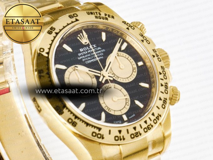 Daytona 126508 Clean 1:1 Best Edition Black/YG Dial on YG Bracelet SH4131 - Görsel 5