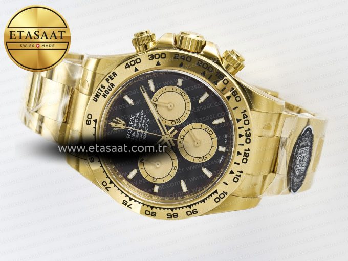 Daytona 126508 Clean 1:1 Best Edition Black/YG Dial on YG Bracelet SH4131 - Görsel 9