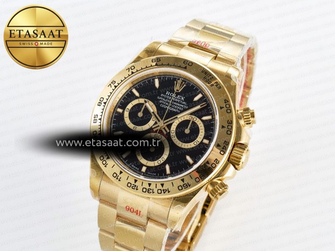 Daytona 126508 QF 1:1 Best Edition Black Dial on YG Braclet SH4131 V5 (48 Hours Power Reserve) - Görsel 1