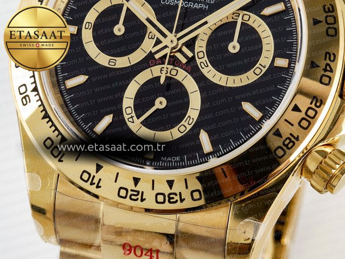 Daytona 126508 QF 1:1 Best Edition Black Dial on YG Braclet SH4131 V5 (48 Hours Power Reserve) - Görsel 12