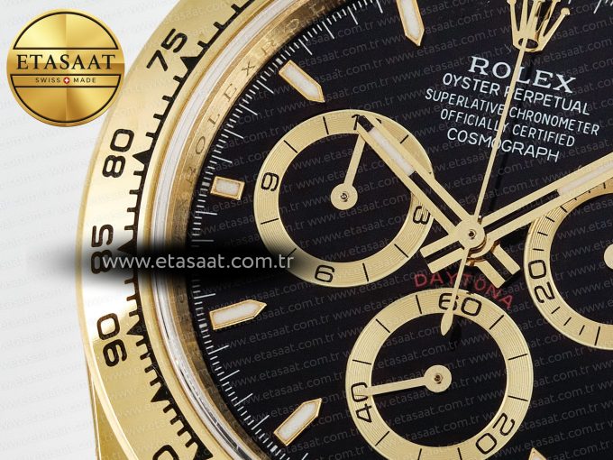 Daytona 126508 QF 1:1 Best Edition Black Dial on YG Braclet SH4131 V5 (48 Hours Power Reserve) - Görsel 13