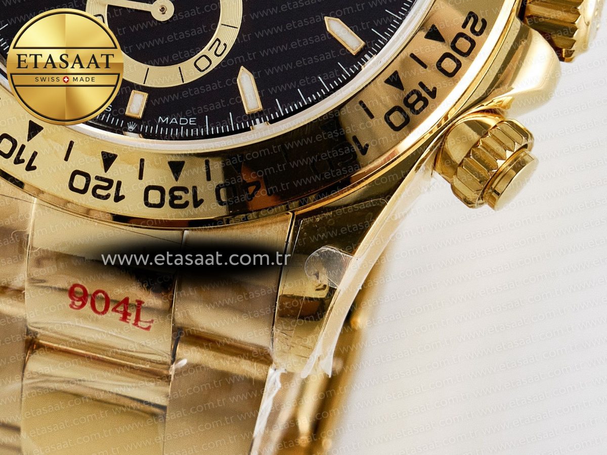 Daytona 126508 QF 1:1 Best Edition Black Dial on YG Braclet SH4131 V5 (48 Hours Power Reserve) - Görsel 14