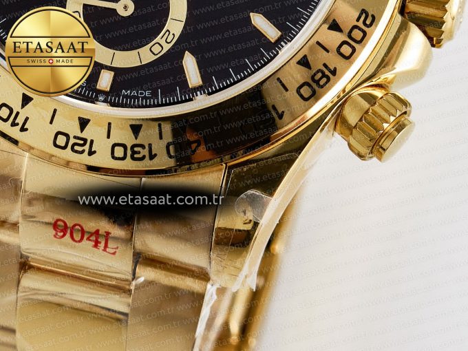 Daytona 126508 QF 1:1 Best Edition Black Dial on YG Braclet SH4131 V5 (48 Hours Power Reserve) - Görsel 14