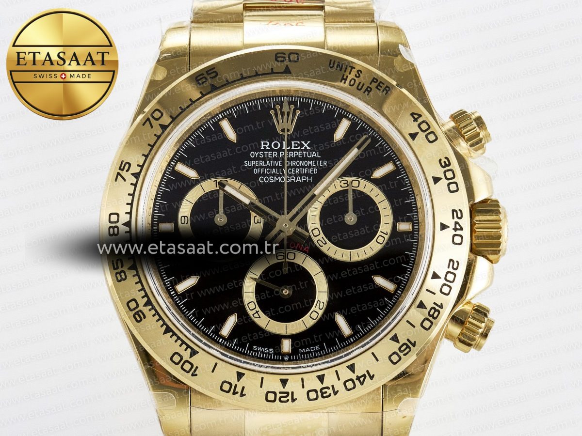 Daytona 126508 QF 1:1 Best Edition Black Dial on YG Braclet SH4131 V5 (48 Hours Power Reserve) - Görsel 4