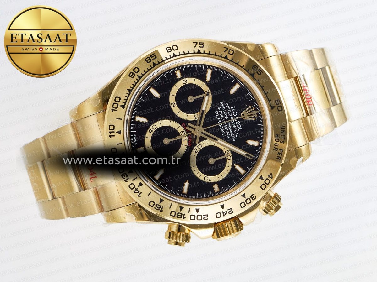 Daytona 126508 QF 1:1 Best Edition Black Dial on YG Braclet SH4131 V5 (48 Hours Power Reserve) - Görsel 8