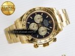 Daytona 126508 QF 1:1 Best Edition Black/YG Dial on YG Braclet SH4131 V5 (48 Hours Power Reserve) - Görsel 8