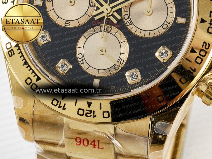 Rolex Daytona 126508 Diamonds YG Braclet SH4131 - Görsel 12