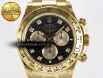 Rolex Daytona 126508 Diamonds YG Braclet SH4131 - Görsel 4