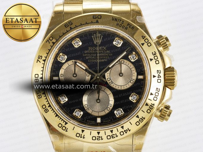 Rolex Daytona 126508 Diamonds YG Braclet SH4131 - Görsel 4