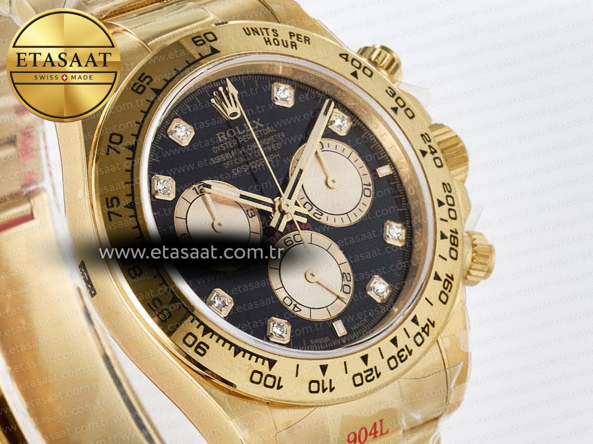 Rolex Daytona 126508 Diamonds YG Braclet SH4131 - Görsel 5