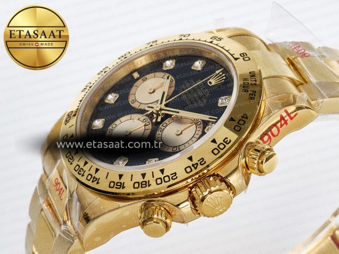 Rolex Daytona 126508 Diamonds YG Braclet SH4131 - Görsel 6