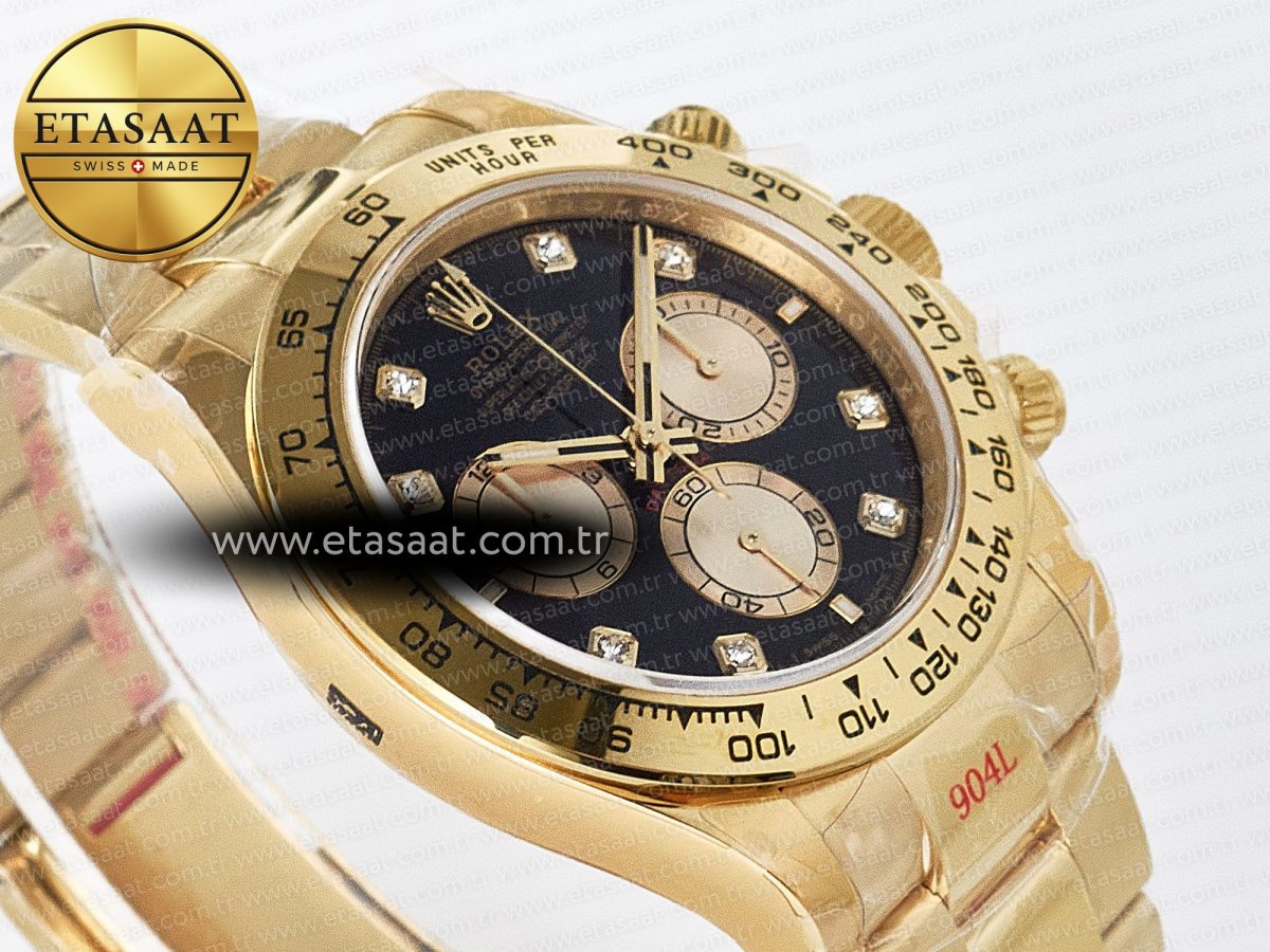 Rolex Daytona 126508 Diamonds YG Braclet SH4131 - Görsel 7