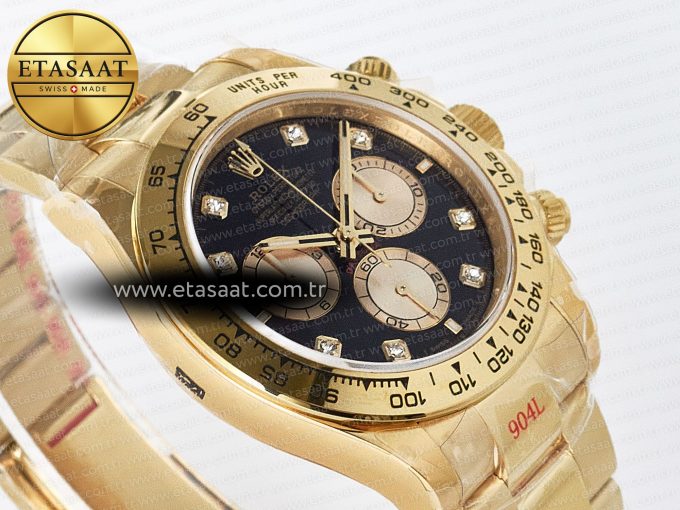 Rolex Daytona 126508 Diamonds YG Braclet SH4131 - Görsel 7