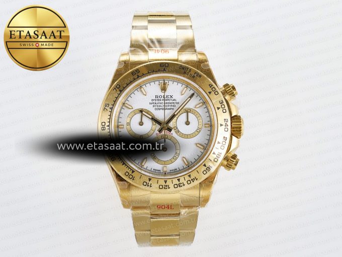 Rolex Daytona 126508 White Dial on YG SH4131 - Görsel 3
