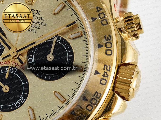 Daytona 126508 QF 1:1 Best Edition YG/Black Dial on YG Braclet SH4131 V5 (48 Hours Power Reserve) - Görsel 11