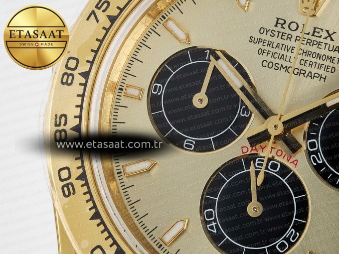 Daytona 126508 QF 1:1 Best Edition YG/Black Dial on YG Braclet SH4131 V5 (48 Hours Power Reserve) - Görsel 12