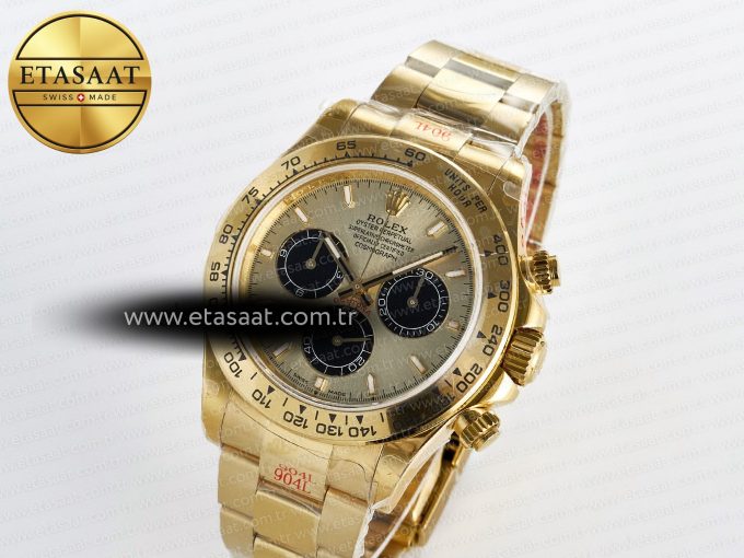 Daytona 126508 QF 1:1 Best Edition YG/Black Dial on YG Braclet SH4131 V5 (48 Hours Power Reserve) - Görsel 2