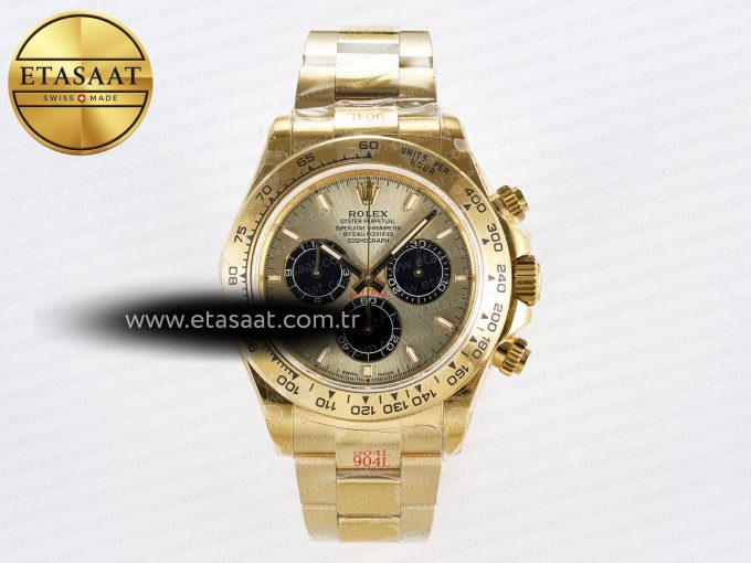 Daytona 126508 QF 1:1 Best Edition YG/Black Dial on YG Braclet SH4131 V5 (48 Hours Power Reserve) - Görsel 3