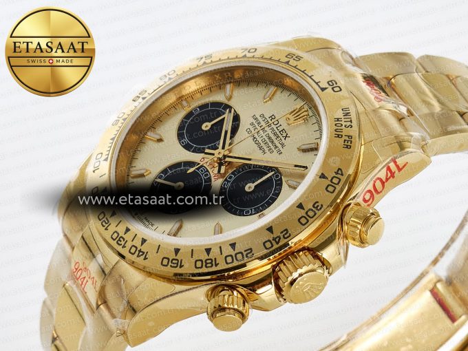 Daytona 126508 QF 1:1 Best Edition YG/Black Dial on YG Braclet SH4131 V5 (48 Hours Power Reserve) - Görsel 6