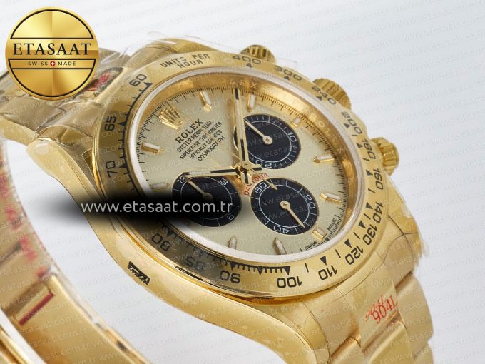 Daytona 126508 QF 1:1 Best Edition YG/Black Dial on YG Braclet SH4131 V5 (48 Hours Power Reserve) - Görsel 7