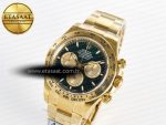 Daytona 126508 YG APSF 1:1 Best Edition Green Dial Stick Markers On 904L YG Bracelet SH4131