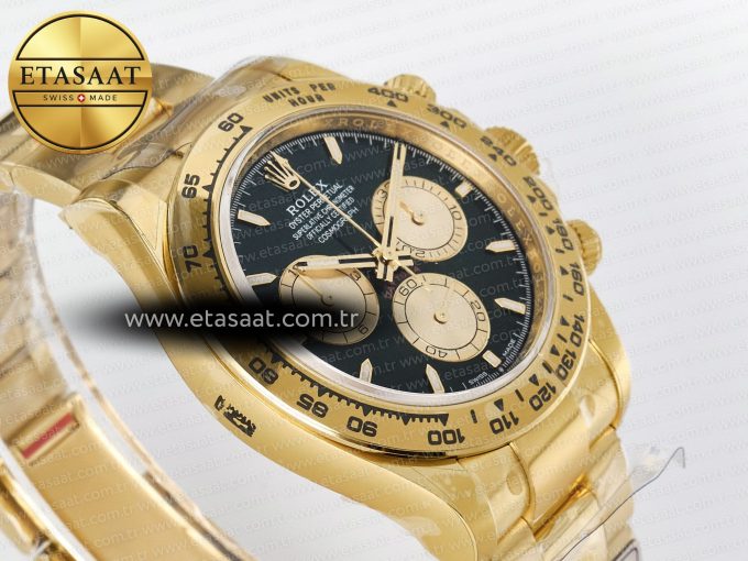 Daytona 126508 YG APSF 1:1 Best Edition Green Dial Stick Markers On 904L YG Bracelet SH4131 - Görsel 7