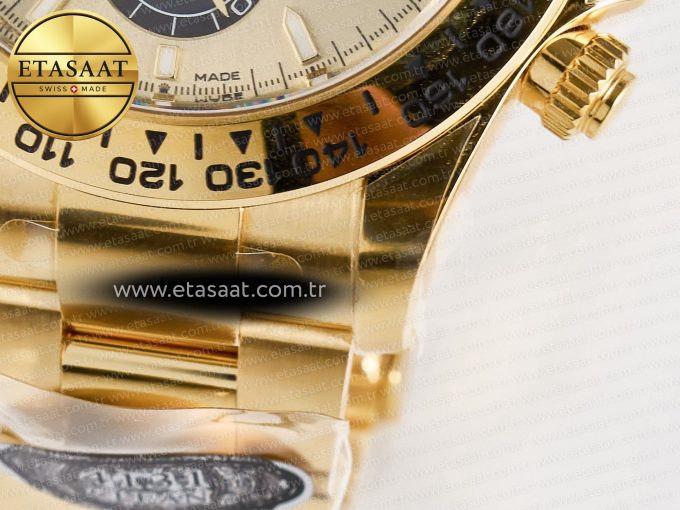 Daytona 126508 YG Clean 1:1 Best Edition YG/Black Dial on YG Bracelet Super Clone DD4131 - Görsel 14