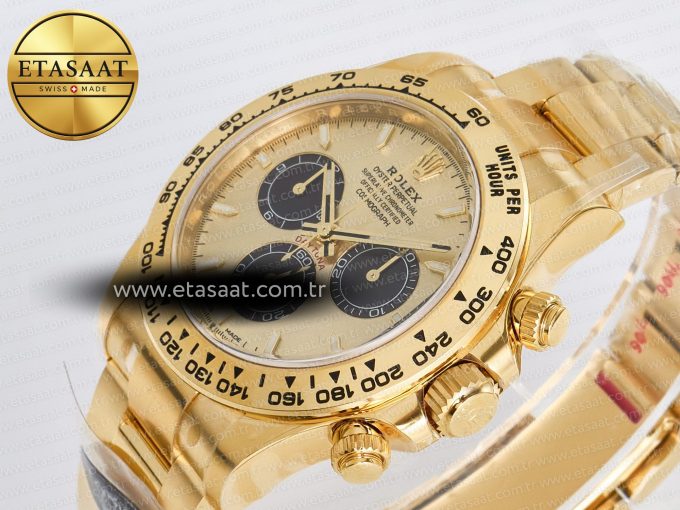 Daytona 126508 YG Clean 1:1 Best Edition YG/Black Dial on YG Bracelet Super Clone DD4131 - Görsel 6