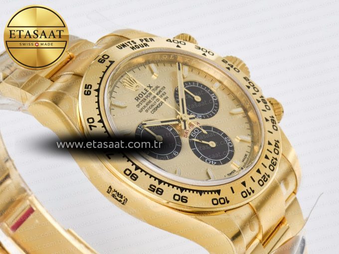 Daytona 126508 YG Clean 1:1 Best Edition YG/Black Dial on YG Bracelet Super Clone DD4131 - Görsel 8