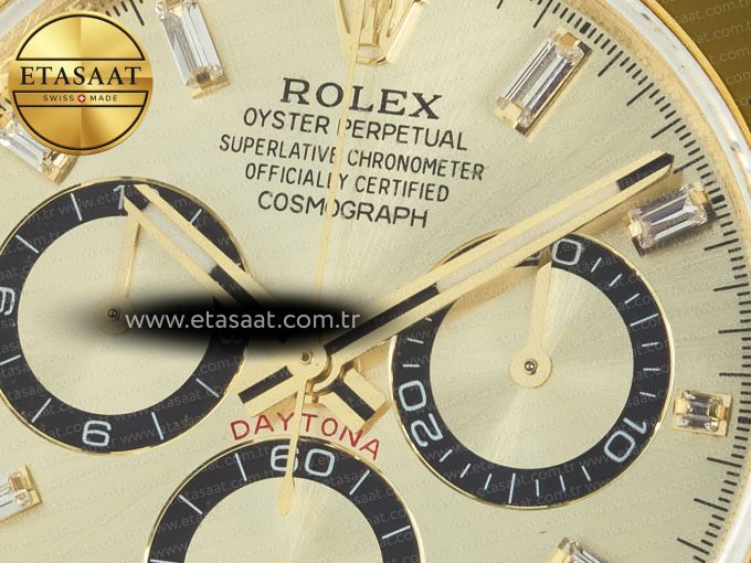 Daytona 126508 YG QF 1:1 Best Edition YG/Black Dial Crystal Markers On YG Bracelet SH4131 V6 (Gain Weight) - Görsel 10