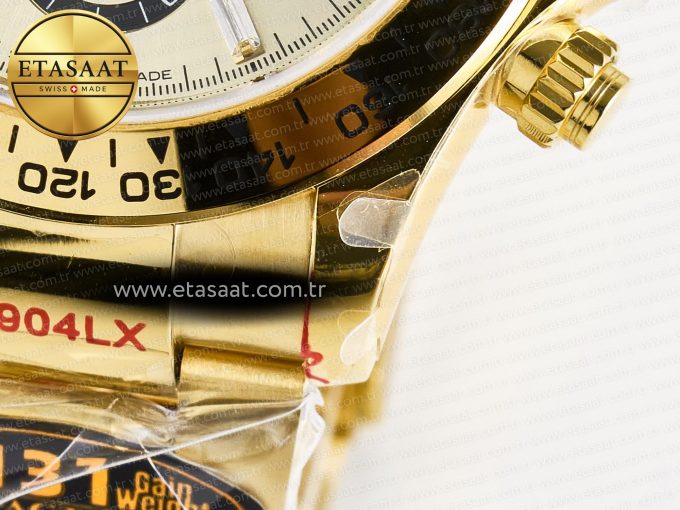 Daytona 126508 YG QF 1:1 Best Edition YG/Black Dial Crystal Markers On YG Bracelet SH4131 V6 (Gain Weight) - Görsel 14