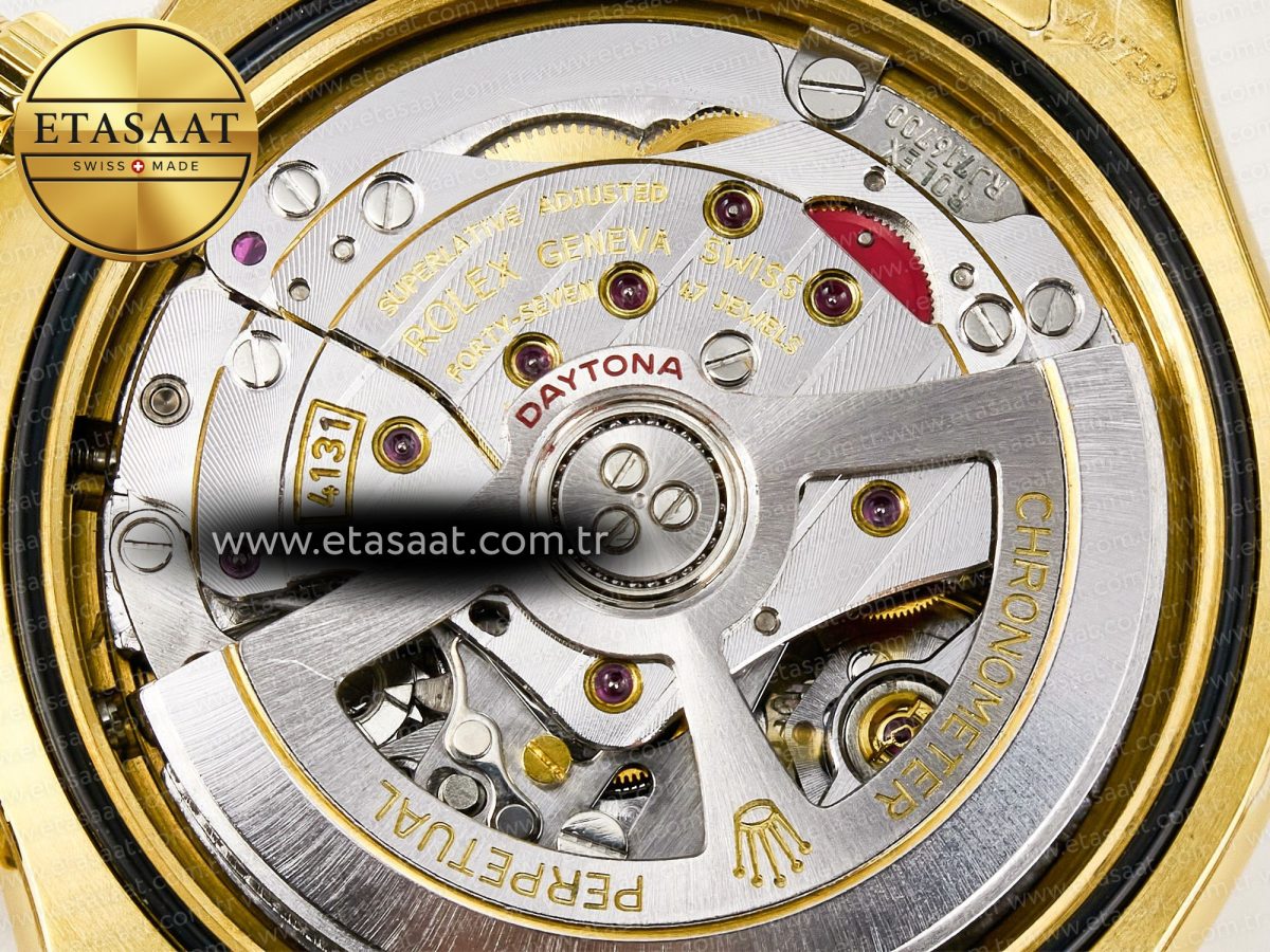 Daytona 126508 YG QF 1:1 Best Edition YG/Black Dial Crystal Markers On YG Bracelet SH4131 V6 (Gain Weight) - Görsel 22