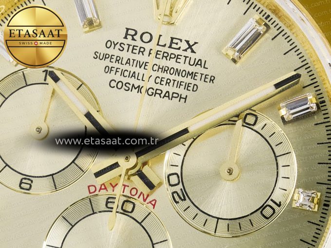 Daytona 126508 YG QF 1:1 Best Edition YG Dial Crystal Markers On YG Bracelet SH4131 V6 (Gain Weight) - Görsel 10