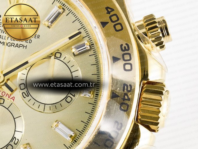Daytona 126508 YG QF 1:1 Best Edition YG Dial Crystal Markers On YG Bracelet SH4131 V6 (Gain Weight) - Görsel 11