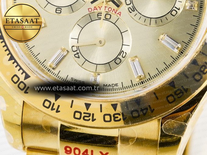 Daytona 126508 YG QF 1:1 Best Edition YG Dial Crystal Markers On YG Bracelet SH4131 V6 (Gain Weight) - Görsel 13