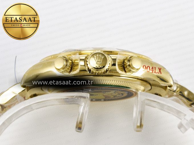 Daytona 126508 YG QF 1:1 Best Edition YG Dial Crystal Markers On YG Bracelet SH4131 V6 (Gain Weight) - Görsel 15