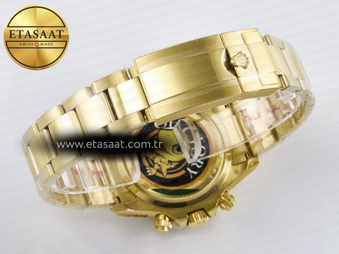 Daytona 126508 YG QF 1:1 Best Edition YG Dial Crystal Markers On YG Bracelet SH4131 V6 (Gain Weight) - Görsel 16