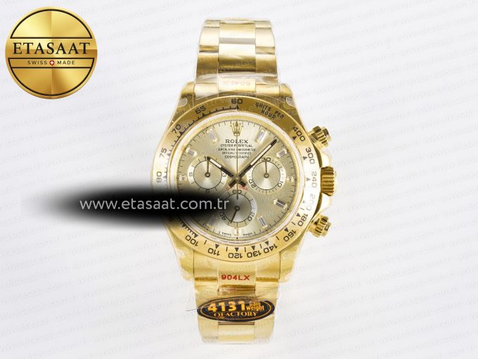 Daytona 126508 YG QF 1:1 Best Edition YG Dial Crystal Markers On YG Bracelet SH4131 V6 (Gain Weight) - Görsel 3