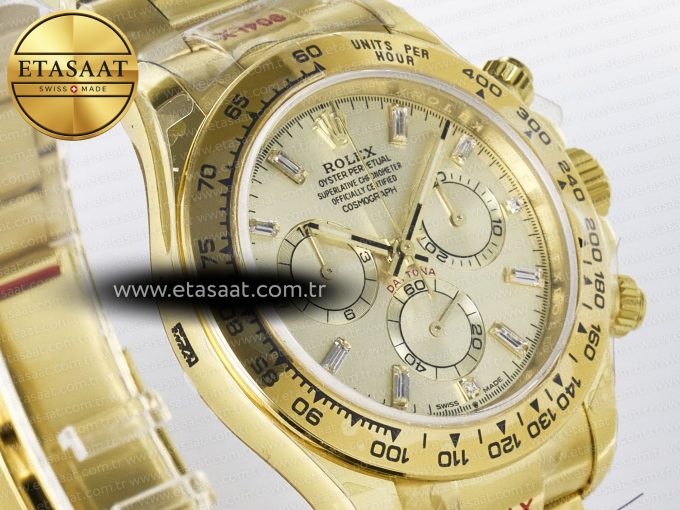 Daytona 126508 YG QF 1:1 Best Edition YG Dial Crystal Markers On YG Bracelet SH4131 V6 (Gain Weight) - Görsel 5