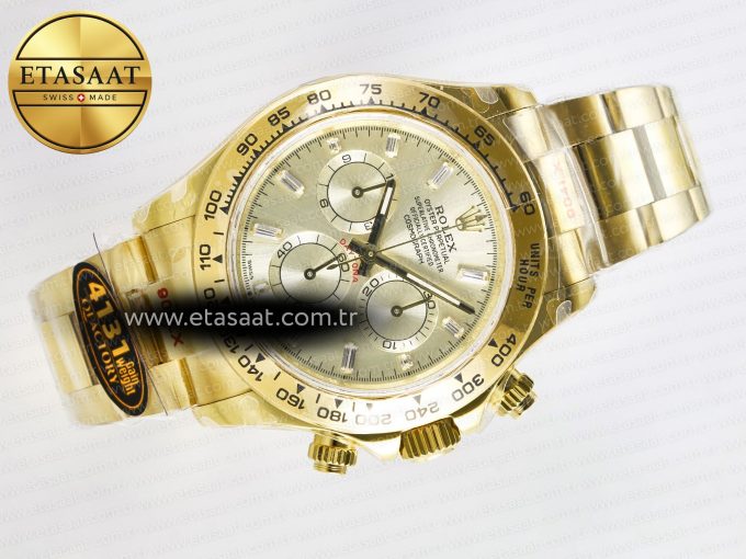 Daytona 126508 YG QF 1:1 Best Edition YG Dial Crystal Markers On YG Bracelet SH4131 V6 (Gain Weight) - Görsel 8