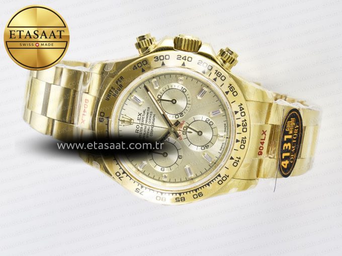 Daytona 126508 YG QF 1:1 Best Edition YG Dial Crystal Markers On YG Bracelet SH4131 V6 (Gain Weight) - Görsel 9