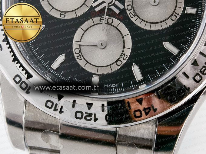 Daytona 126509 Clean 1:1 Best Edition Black/SS Dial on SS Bracelet SH4131 - Görsel 12